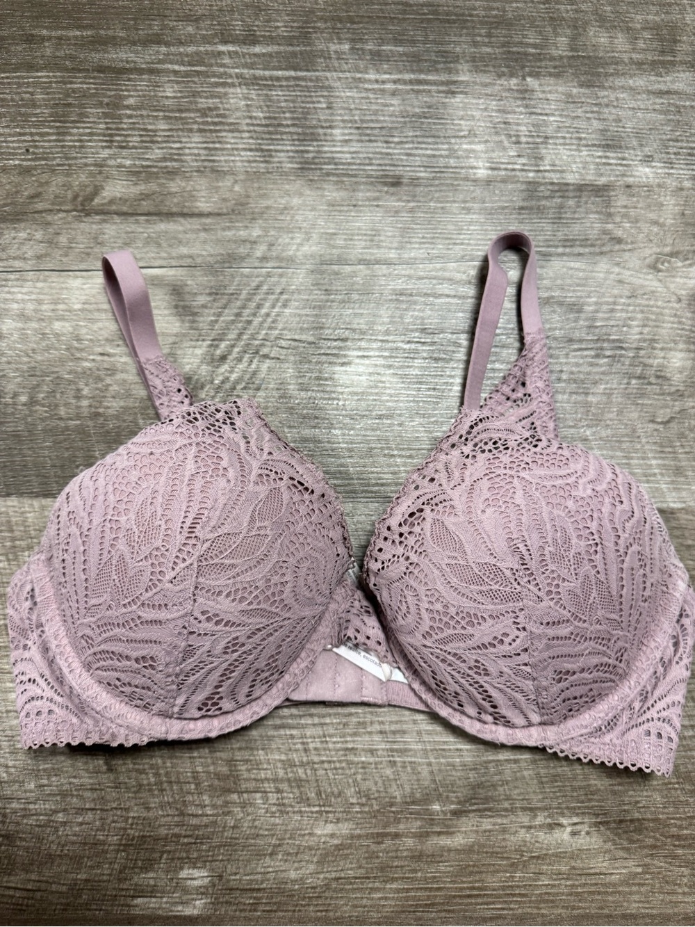 Auden Push Up Plunge Coverage Underwire Bra Size 34C